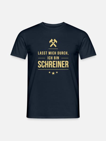 Ich bin Schreiner - Männer T-Shirt - Navy