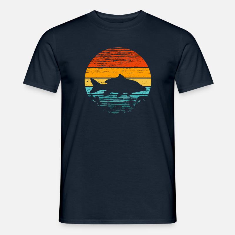Karpfen Carp Fisch Geschenkidee - Männer T-Shirt - Navy