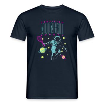 Tennis Moonball Expert - T-shirt homme - marine - Devant - AI Model Male 178 light (178cm)