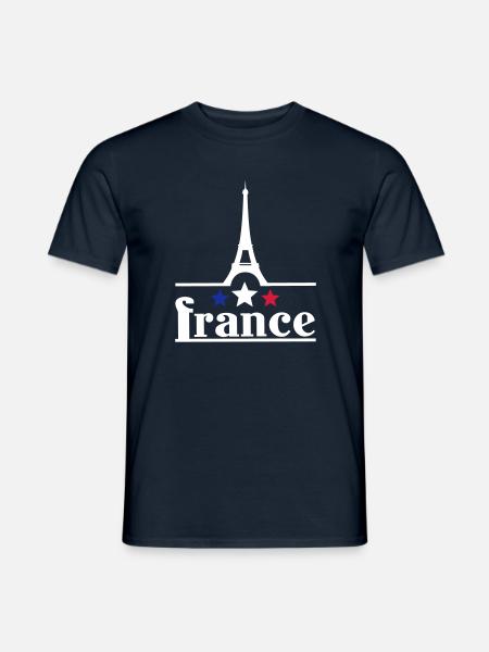 France eiffelturm - Männer T-Shirt -