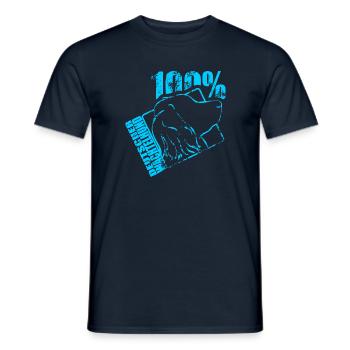 Cavalier King Charles Spaniel 100 - T-shirt homme - marine - Devant - AI Model Male 178 light (178cm)