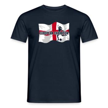 European Champion | championship women's football - Men's T-Shirt - navy - Front - AI Model Male 178 light (178cm)