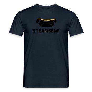 Team Senf - Männer T-Shirt - Navy - Vorne - AI Model Male 178 light (178cm)