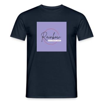 rainbow butterfly créa - T-shirt homme - marine - Devant - AI Model Male 178 light (178cm)