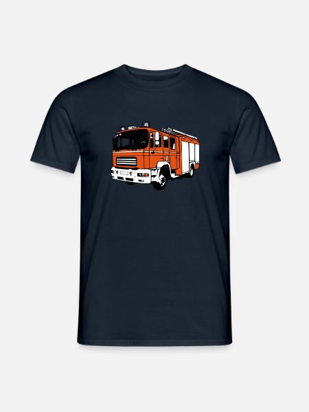 Feuerwehr / TLF / Feuerwehrauto (3-farbig) - Männer T-Shirt - Navy