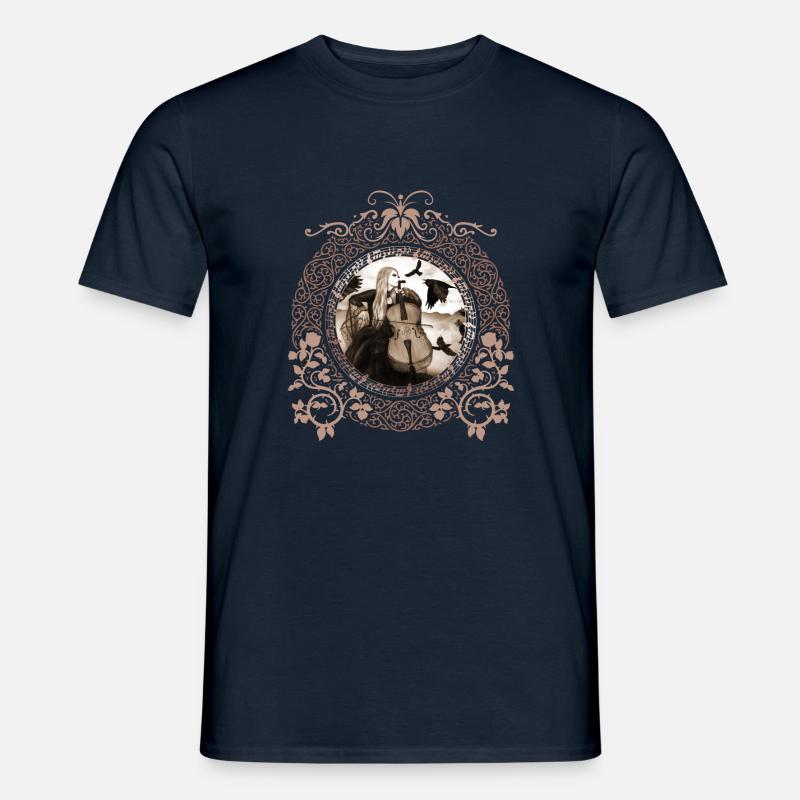 Gothic Cellist - Männer T-Shirt - Navy