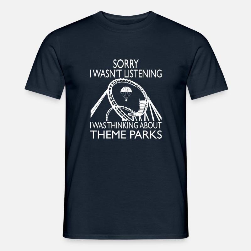 Rollercoaster Achterbahn - Männer T-Shirt - Navy
