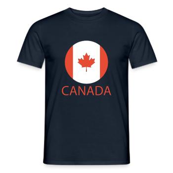 Canada - Men's T-Shirt - navy - Front - AI Model Male 178 light (178cm)