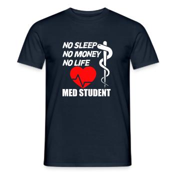 Medizin Student - Männer T-Shirt - Navy - Vorne - AI Model Male 178 light (178cm)