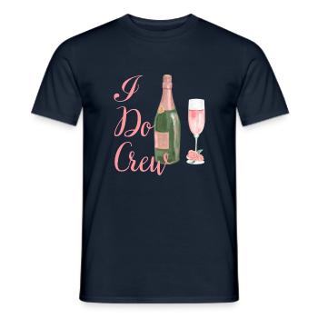 I Do Crew | Junggesellinnenabschied | Team Braut - Männer T-Shirt - Navy - Vorne - AI Model Male 178 light (178cm)