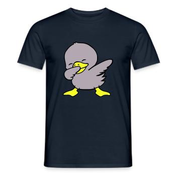 Dabbing de canard - T-shirt homme - marine - Devant - AI Model Male 178 light (178cm)