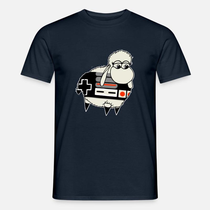 Wolly Sheepling Retro Controller - Männer T-Shirt - Navy