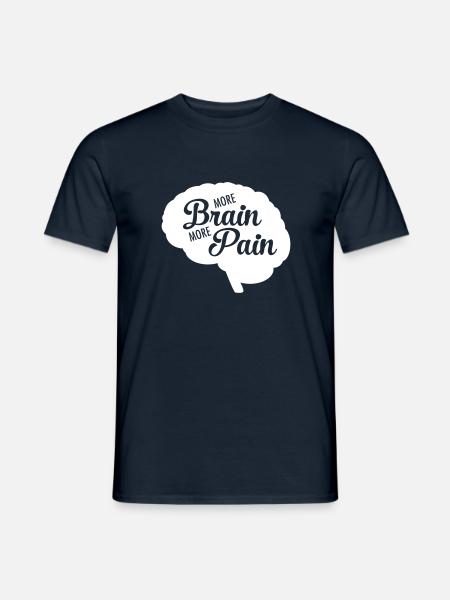 More Brain More Pain - Männer T-Shirt - Navy