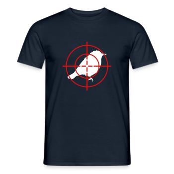 Morning grouch bird visor late riser sleeping - Men's T-Shirt - navy - Front - AI Model Male 178 light (178cm)