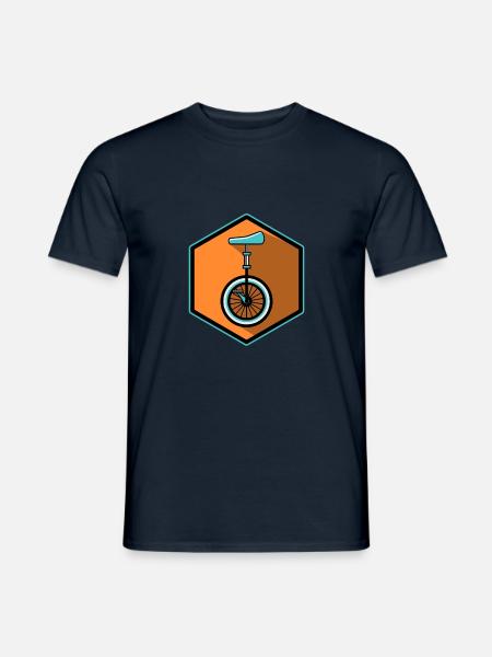 Monocycle Unicycle Circuit Extremer Radfahrer - Männer T-Shirt - Navy