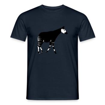 Okapi - Männer T-Shirt - Navy - Vorne - AI Model Male 178 light (178cm)