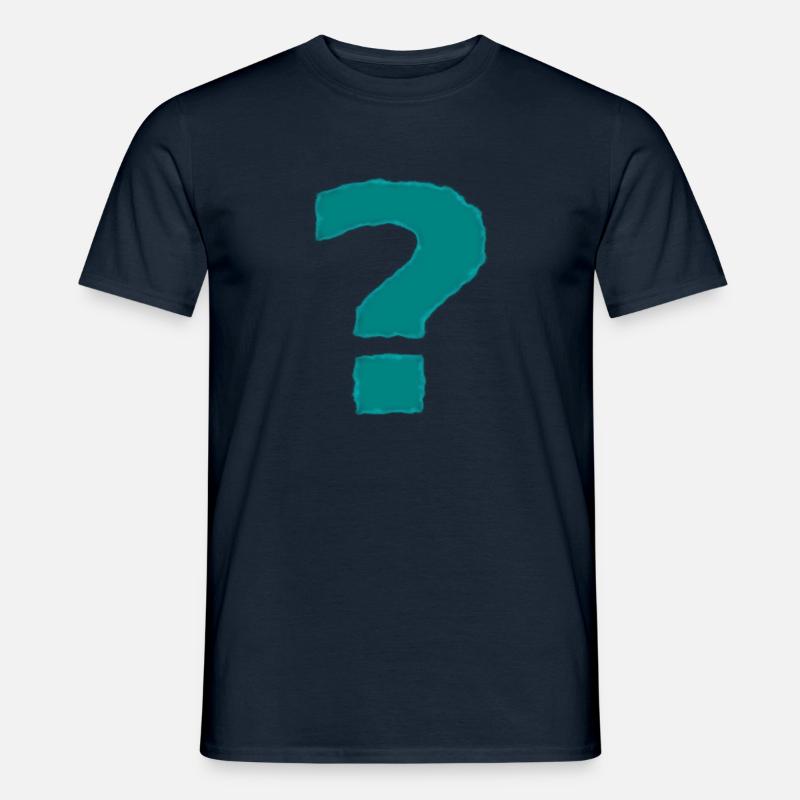 Das Fragezeichen - Männer T-Shirt - Navy