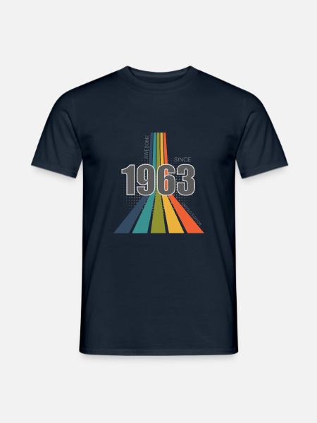 Limited Edition Awesome Since 1963 - Men's T-Shirt - navy