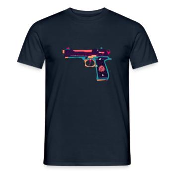 Arme Beretta - T-shirt homme - marine - Devant - AI Model Male 178 light (178cm)