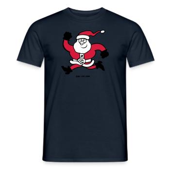 Exécution de Père Noël - T-shirt homme - marine - Devant - AI Model Male 178 light (178cm)