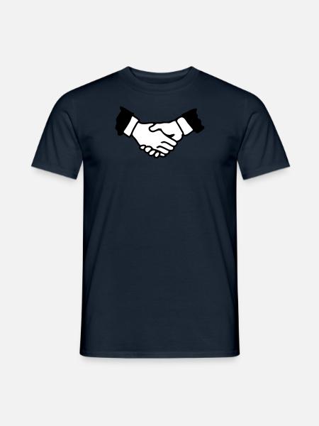 Handshake - Men's T-Shirt - navy