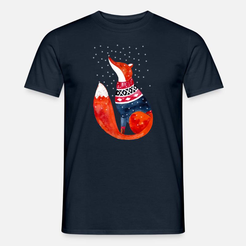 Riff im Schnee - Männer T-Shirt - Navy