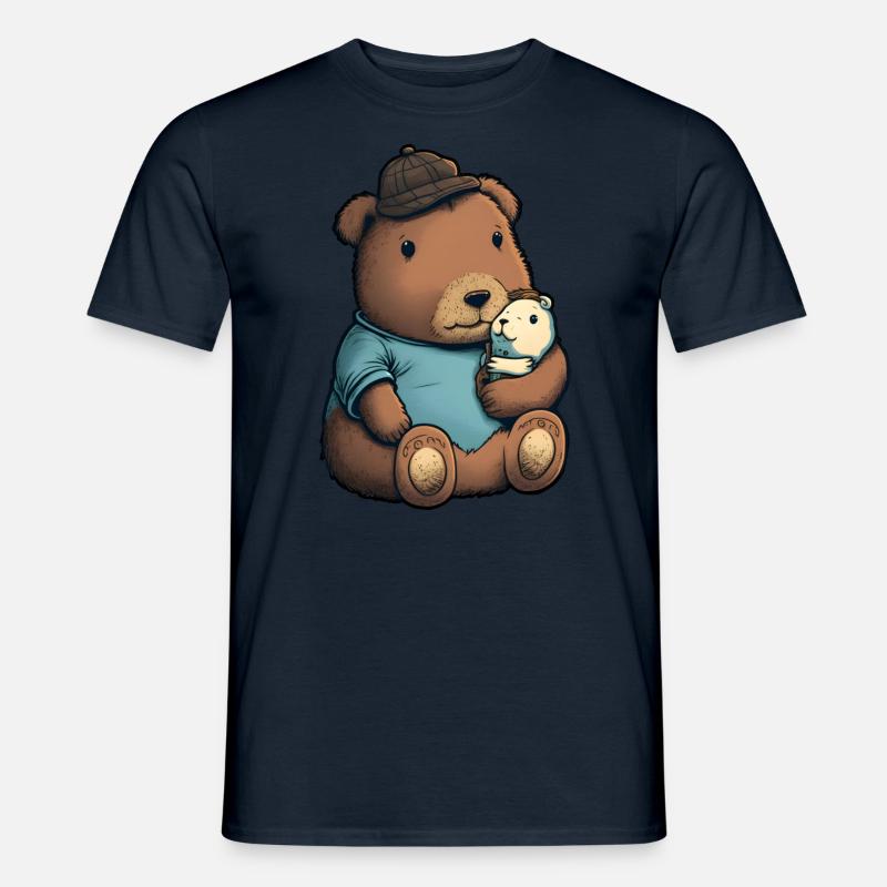 Baby Capybara - Männer T-Shirt - Navy