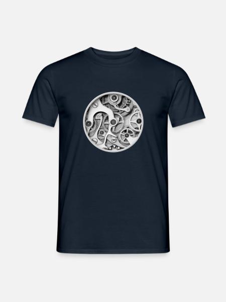 Clock - Clockwork Orange Clockwork Gear Clock - Men's T-Shirt - navy