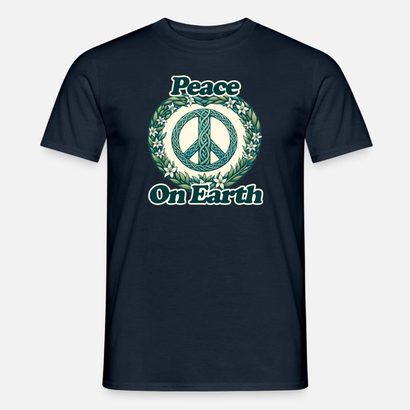Friede auf Erden - Männer T-Shirt - Navy