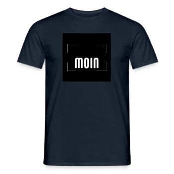 Moin Moin! Grüße aus dem Norden - Männer T-Shirt - Navy - Vorne - AI Model Male 178 light (178cm)