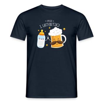 Unser erster Vatertag - Männer T-Shirt - Navy - Vorne - AI Model Male 178 light (178cm)