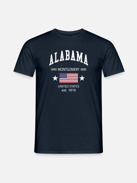 Alabama - Männer T-Shirt - Navy
