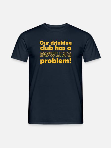 bowling problem - Männer T-Shirt - Navy