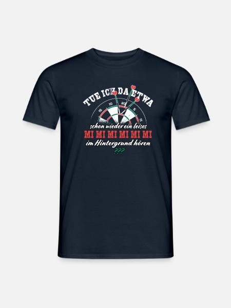 Lustiger Dart Spruch Dartspieler Darter Geschenk - Männer T-Shirt - Navy