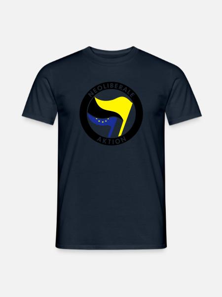 Neoliberale Aktion - Männer T-Shirt - Navy