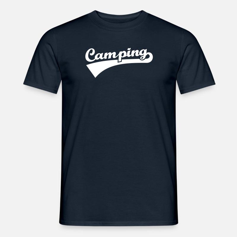 Camping - Männer T-Shirt - Navy