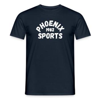 PHOENIX SPORTS 1982 White Design - Men's T-Shirt - navy - Front - AI Model Male 178 light (178cm)