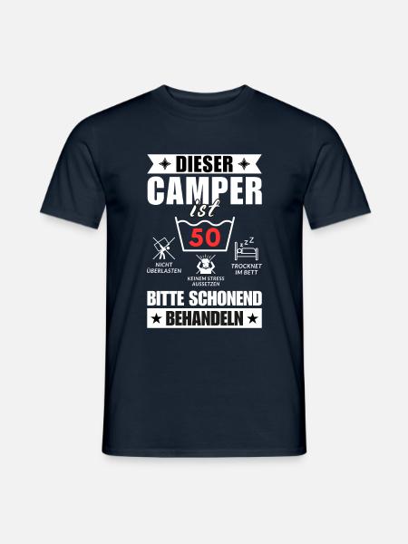 Dieser Camper ist 50. Schonend behandeln - Männer T-Shirt - Navy