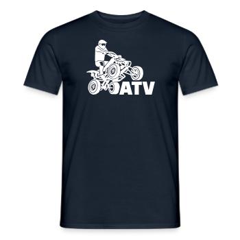 ATV - Männer T-Shirt - Navy - Vorne - AI Model Male 178 light (178cm)