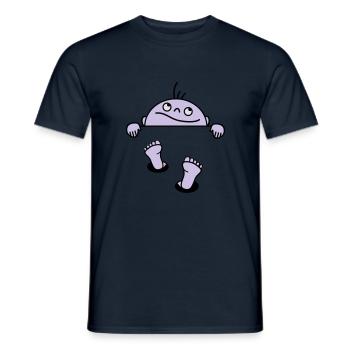 Baby sagt Hallo - Männer T-Shirt - Navy - Vorne - AI Model Male 178 light (178cm)
