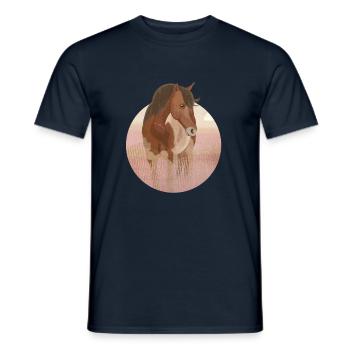 Wild Horse - Männer T-Shirt - Navy - Vorne - AI Model Male 178 light (178cm)