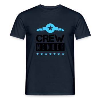 Crew Member - Men's T-Shirt - navy - Front - AI Model Male 178 light (178cm)