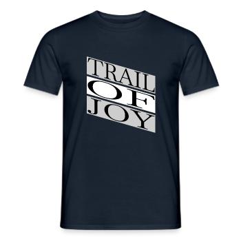 downhill biking mountain biking enthusiasts cool - Männer T-Shirt - Navy - Vorne - AI Model Male 178 light (178cm)