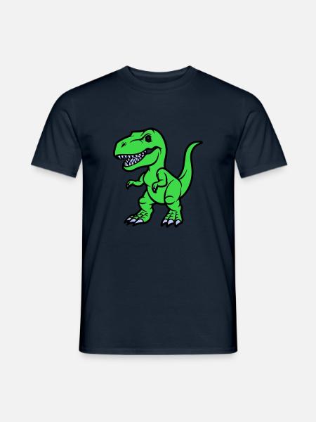 T Rex Comic - Men's T-Shirt - navy