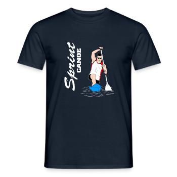 Canoeing - Canoeing - Canadian - Men's T-Shirt - navy - Front - AI Model Male 178 light (178cm)