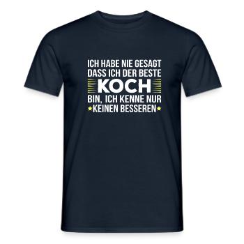 Koch Gourmet Chefkoch Spruch lustig Restaurant - Männer T-Shirt - Navy - Vorne - AI Model Male 178 light (178cm)