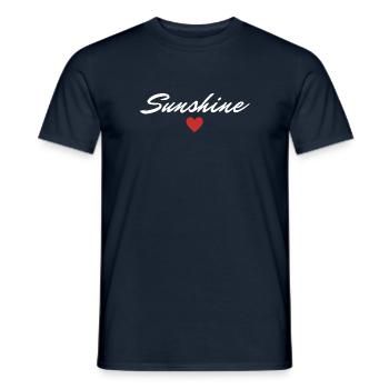 Sunshine Sunshine Valentine's Day Favorite Person - Men's T-Shirt - navy - Front - AI Model Male 178 light (178cm)