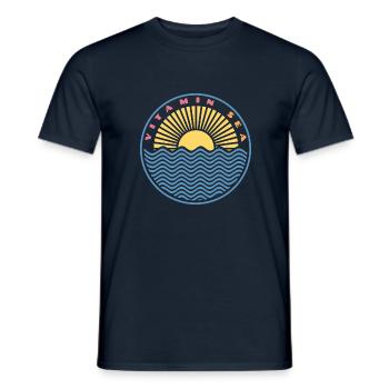 VITAMINE MER - T-shirt homme - marine - Devant - AI Model Male 178 light (178cm)