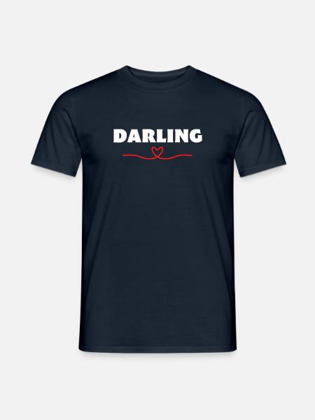 Darling Be Me Valentine - Men's T-Shirt - navy