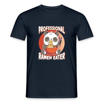 Panda Professional Ramen Eater - Asiatische Nudeln - Männer T-Shirt - Navy - Vorne - AI Model Male 178 light (178cm)